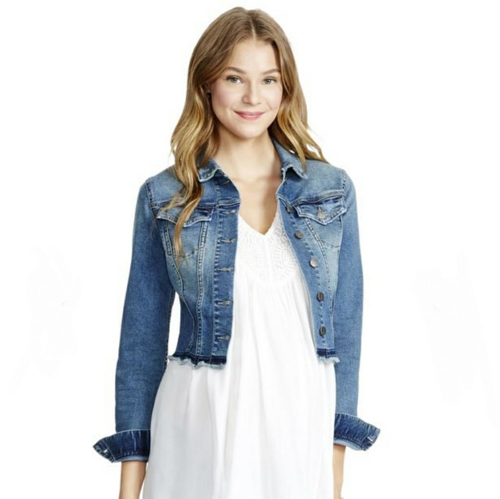 Jessica Simpson Maternity Crop Jean Jacket 1 left!